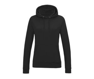 Dames COLLEGE HOODIE, BLACK SMOKE, XS, JUST HOODS