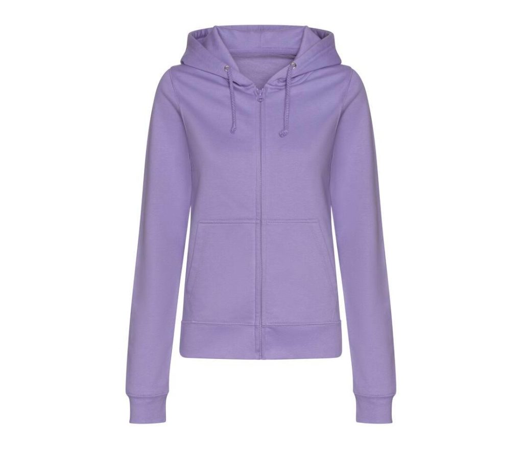 Dames COLLEGE ZOODIE, DIGITAL LAVENDER, L, JUST HOODS