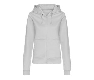 Dames COLLEGE ZOODIE, HEATHER GREY, L, JUST HOODS