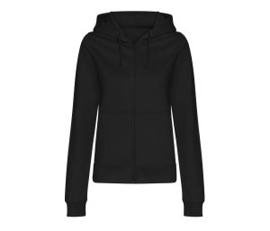 Dames COLLEGE ZOODIE, DEEP BLACK, L, JUST HOODS