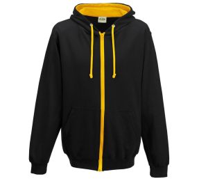 VARSITY ZOODIE, JET BLACK/GOLD, L, JUST HOODS