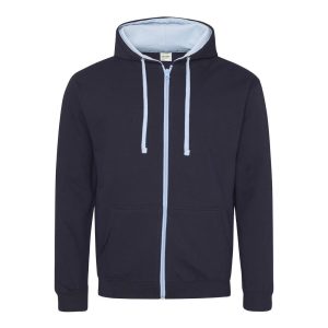 VARSITY ZOODIE, NEW FRENCH NAVY/SKY BLUE, XXL, JUST HOODS