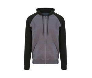 BASEBALL ZOODIE, CHARCOAL/BLACK, XXL, JUST HOODS