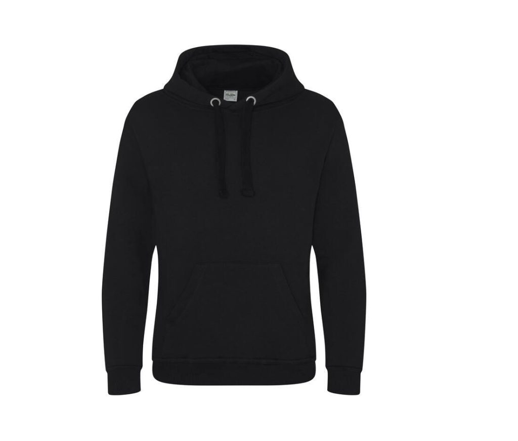 GRADUATE HEAVYWEIGHT HOODIE, JET BLACK, XS, JUST HOODS