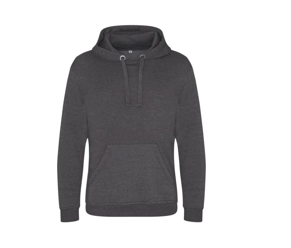 GRADUATE HEAVYWEIGHT HOODIE, CHARCOAL, XS, JUST HOODS