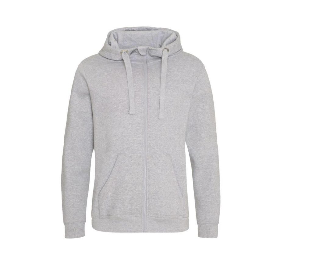 GRADUATE HEAVYWEIGHT ZOODIE, HEATHER GREY, XXL, JUST HOODS