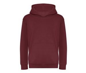 KIDS ORGANIC HOODIE, BURGUNDY, 1/2 - XXS, JUST HOODS