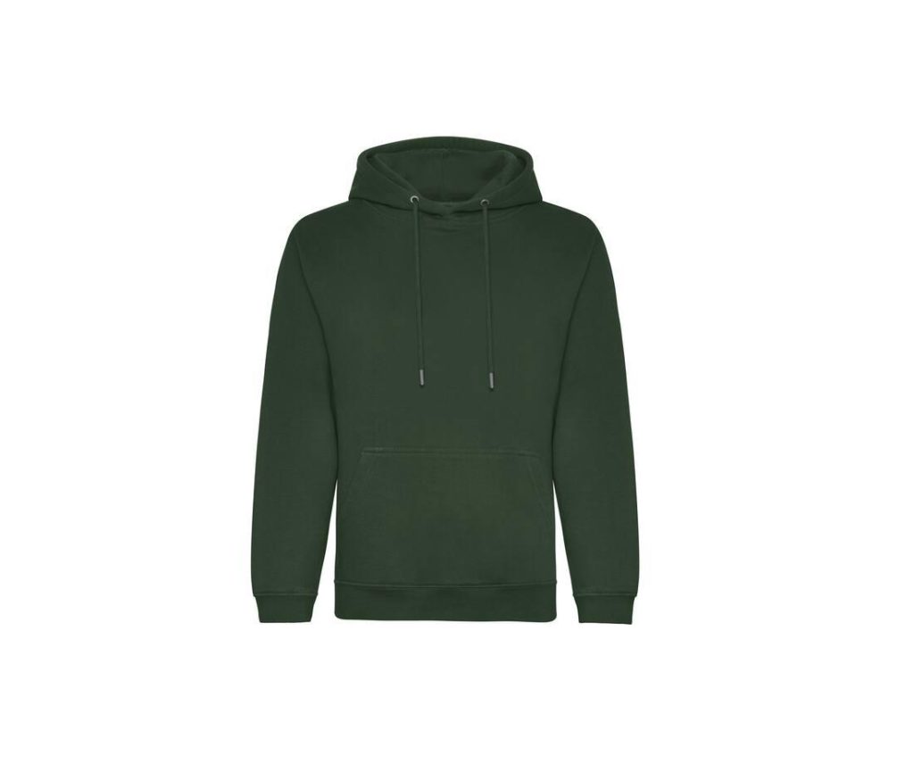 ORGANIC HOODIE, BOTTLE GREEN, XS, JUST HOODS