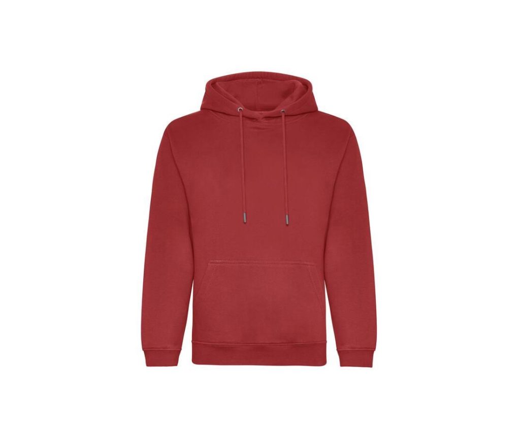 ORGANIC HOODIE, FIRE RED, XS, JUST HOODS