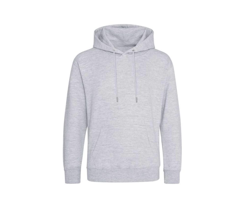 ORGANIC HOODIE, HEATHER GREY, XS, JUST HOODS