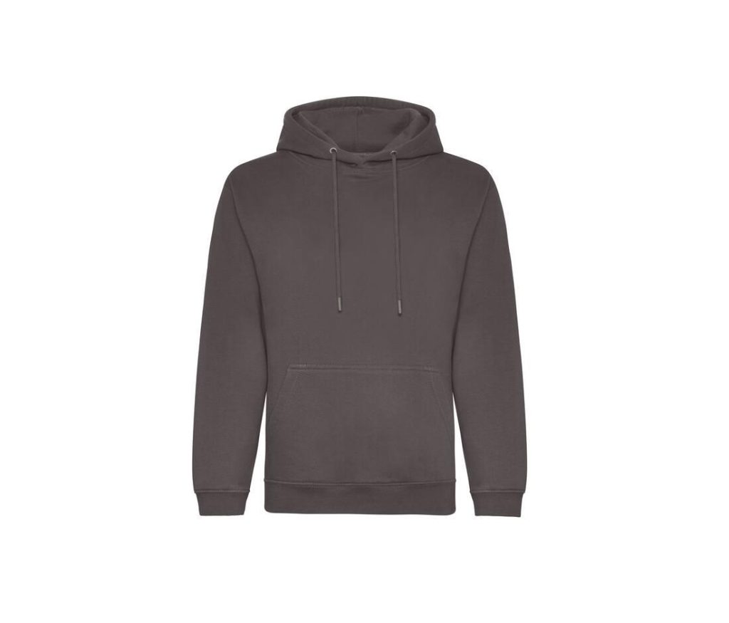 ORGANIC HOODIE, CHARCOAL, XS, JUST HOODS