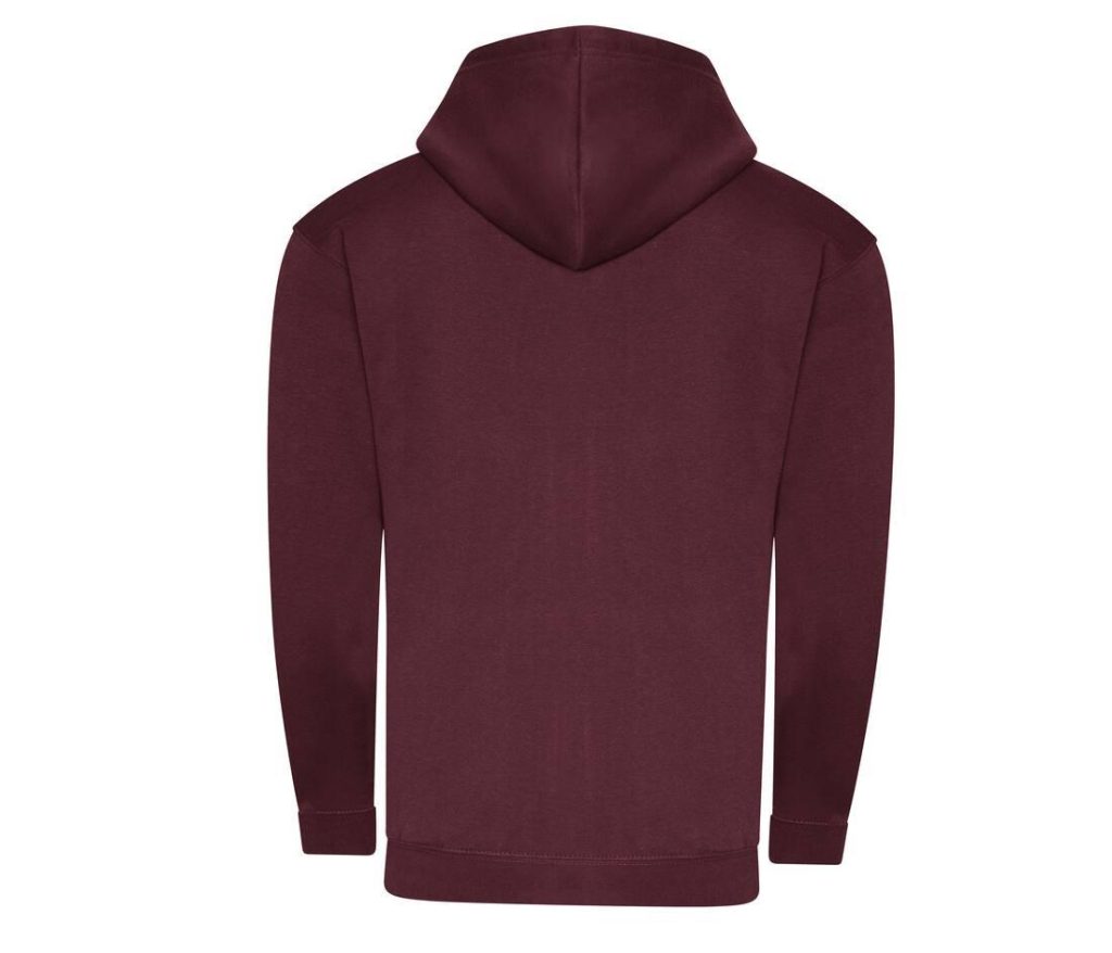 ORGANIC ZOODIE, BURGUNDY, XS, JUST HOODS