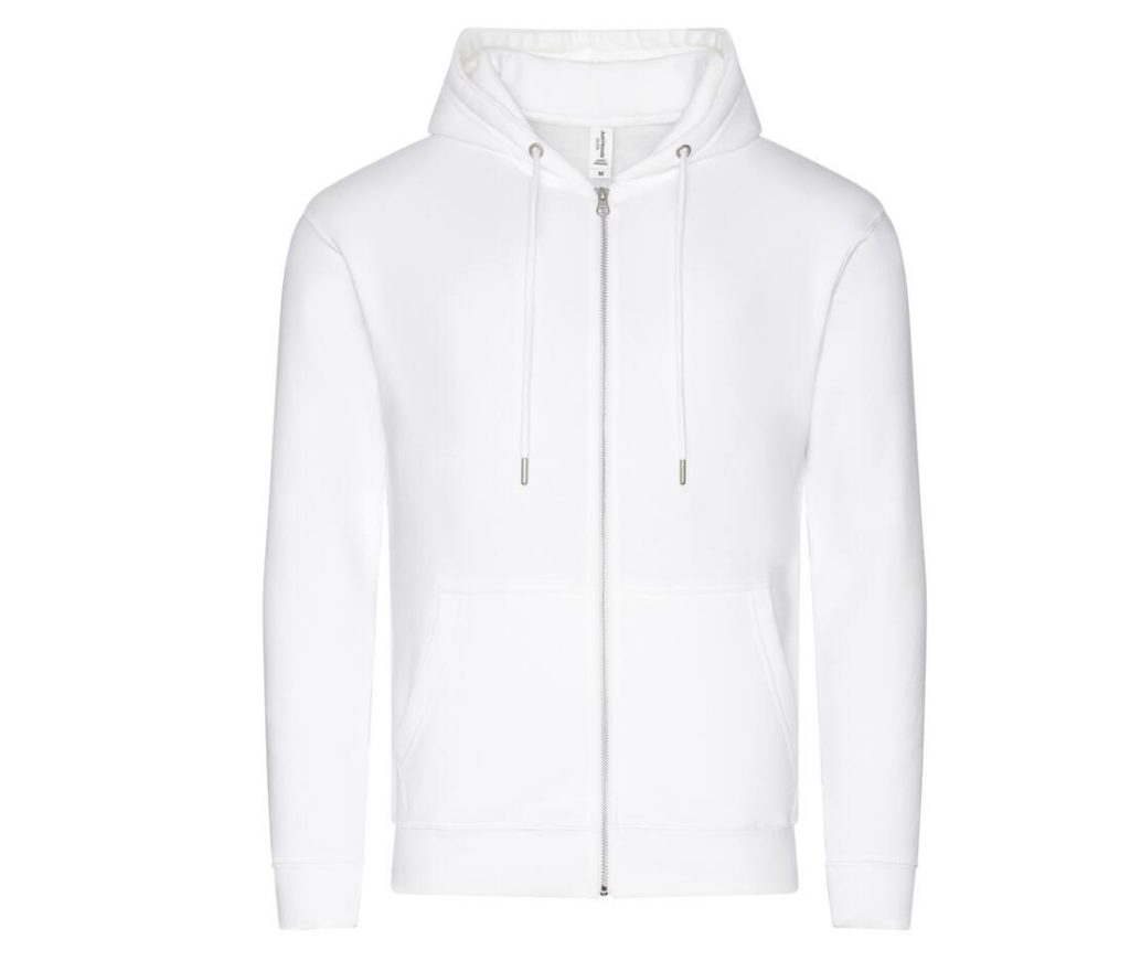 ORGANIC ZOODIE, ARCTIC WHITE, XS, JUST HOODS