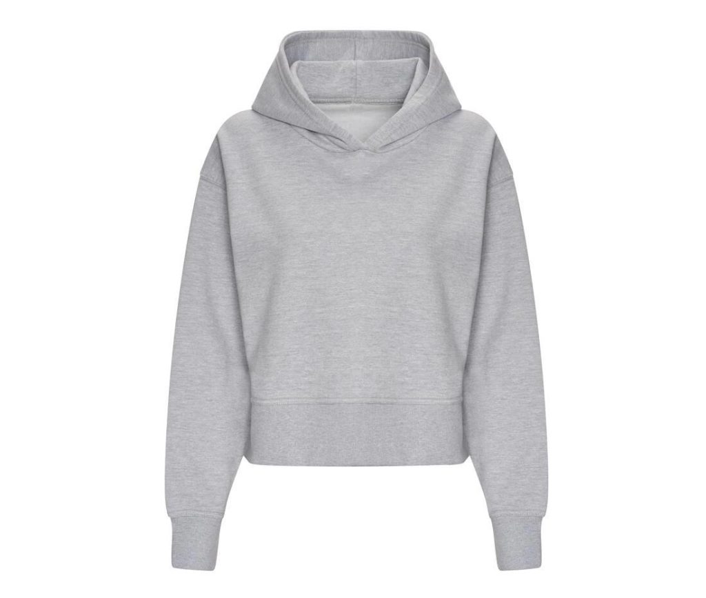 Dames RELAXED HOODIE, HEATHER GREY, L, JUST HOODS