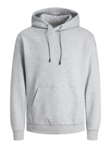 JACK&JONES Brody Sweater Hood, Light Grey Melange, XS