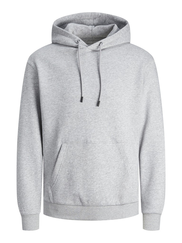 JACK&JONES Brody Sweater Hood, Light Grey Melange, XS