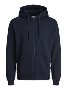 JACK&JONES Brody Sweater Zip Hood, Navy Blazer, XS