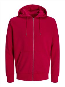 JACK&JONES//PRODUKT Day Zip Hood, Lipstick Red, L