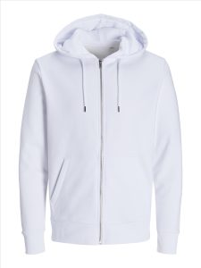 JACK&JONES//PRODUKT Day Zip Hood, White, L