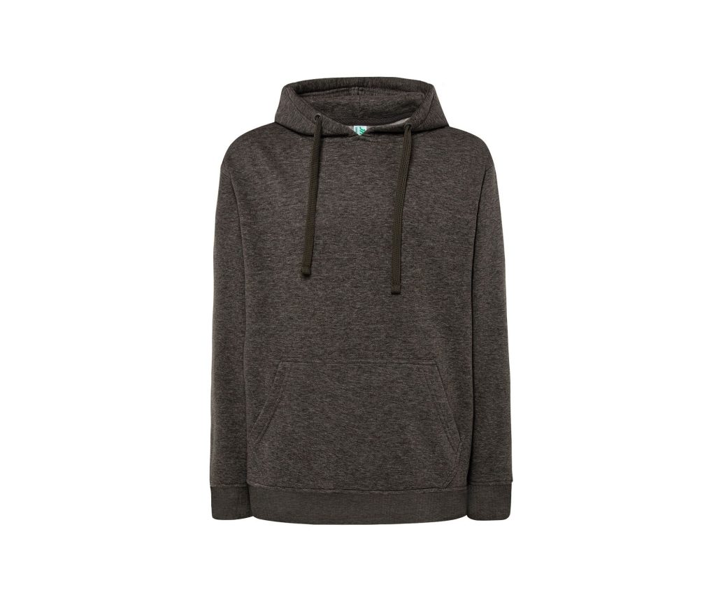 KANGAROO Sweatshirt, CHARCOAL HEATHER, 3XL, JHK