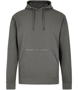 Regular Fit Piqué Zipped Zak Hoodie, Dark Grey, S, Kustom Kit