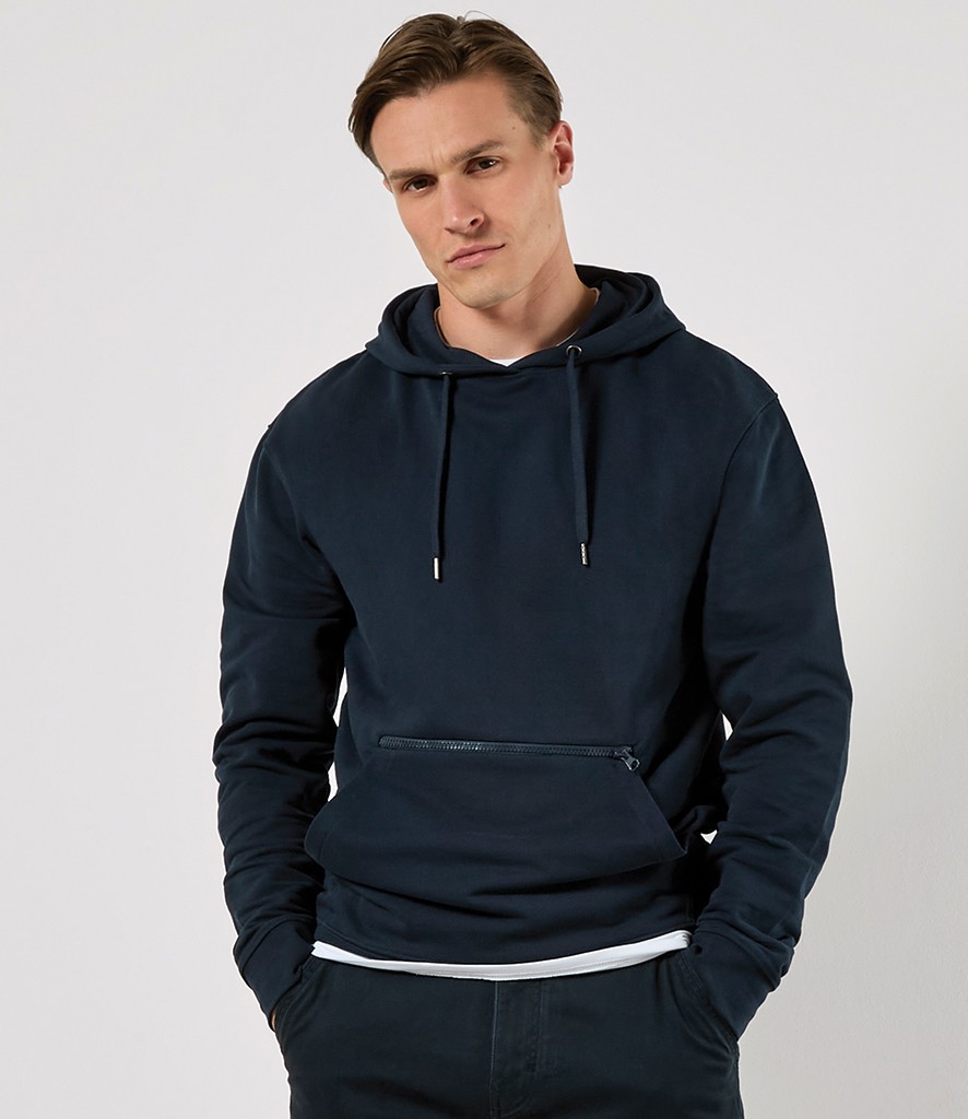 Regular Fit Piqué Zipped Zak Hoodie