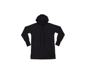 Dames HOODIE DRESS, BLACK, L, MANTIS