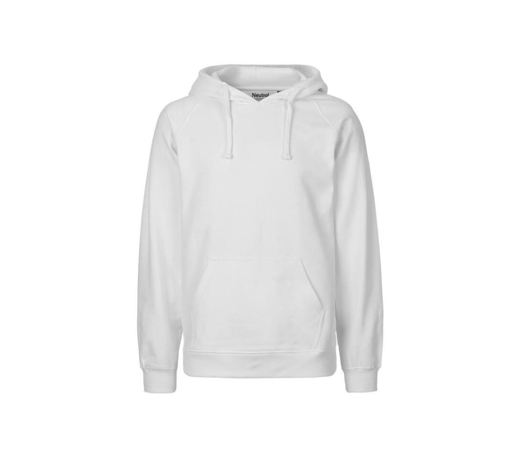 MENS HOODIE, WHITE, 3XL, NEUTRAL