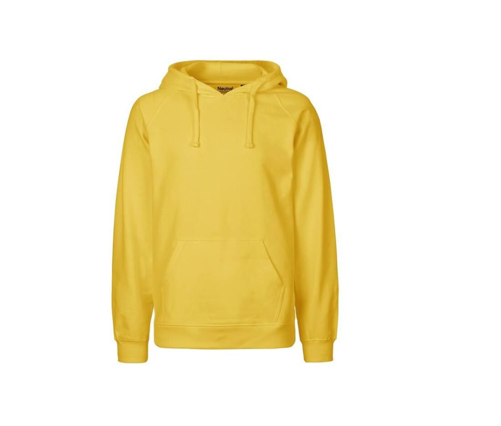 MENS HOODIE, YELLOW, S, NEUTRAL