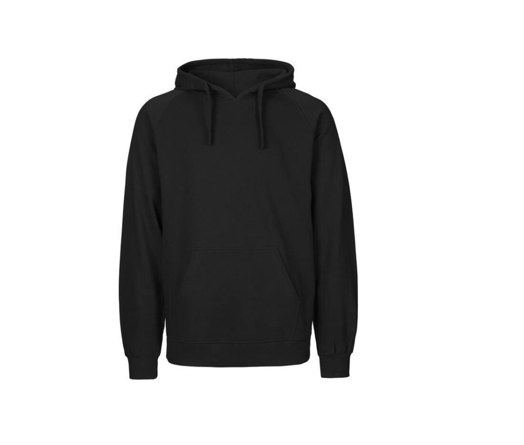 MENS HOODIE, BLACK, S, NEUTRAL