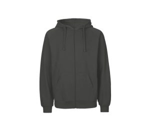 MENS HOODIE Met Zip, CHARCOAL, 3XL, NEUTRAL