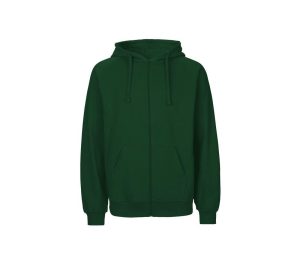 MENS HOODIE Met Zip, BOTTLE GREEN, 3XL, NEUTRAL