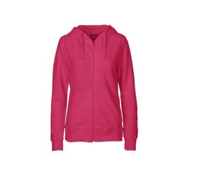 Dames HOODIE Met Zip, PINK, XS, NEUTRAL