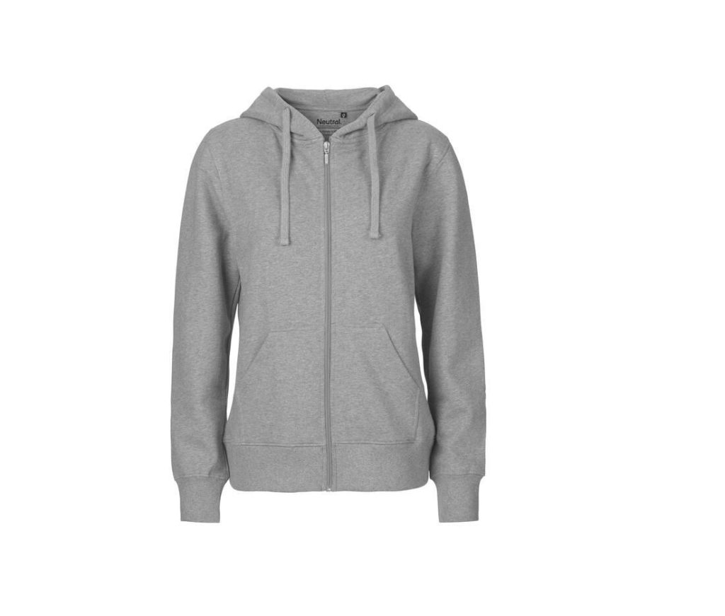 Dames HOODIE Met Zip, SPORT GREY, XS, NEUTRAL