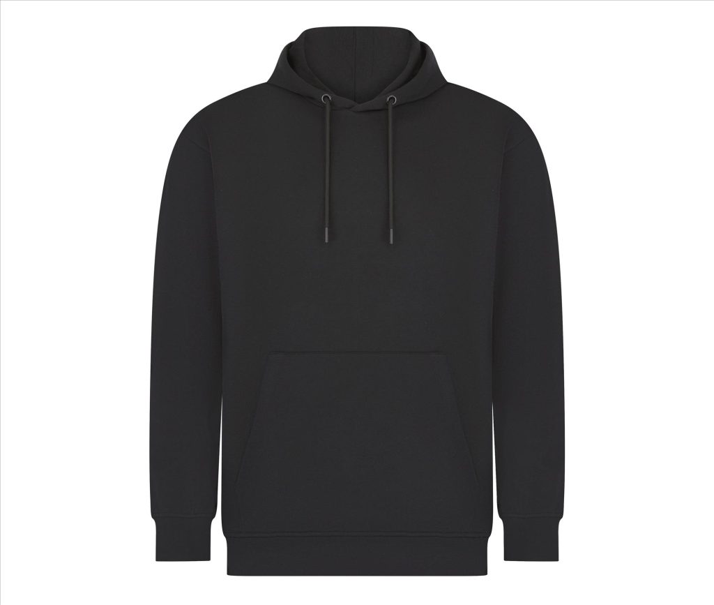 Unisex SUSTAINABLE FASHION Hoodie, BLACK, 3XL, SKINNIFIT MEN