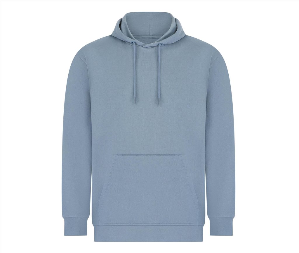 Unisex SUSTAINABLE FASHION Hoodie, STONE BLUE, 3XL, SKINNIFIT MEN