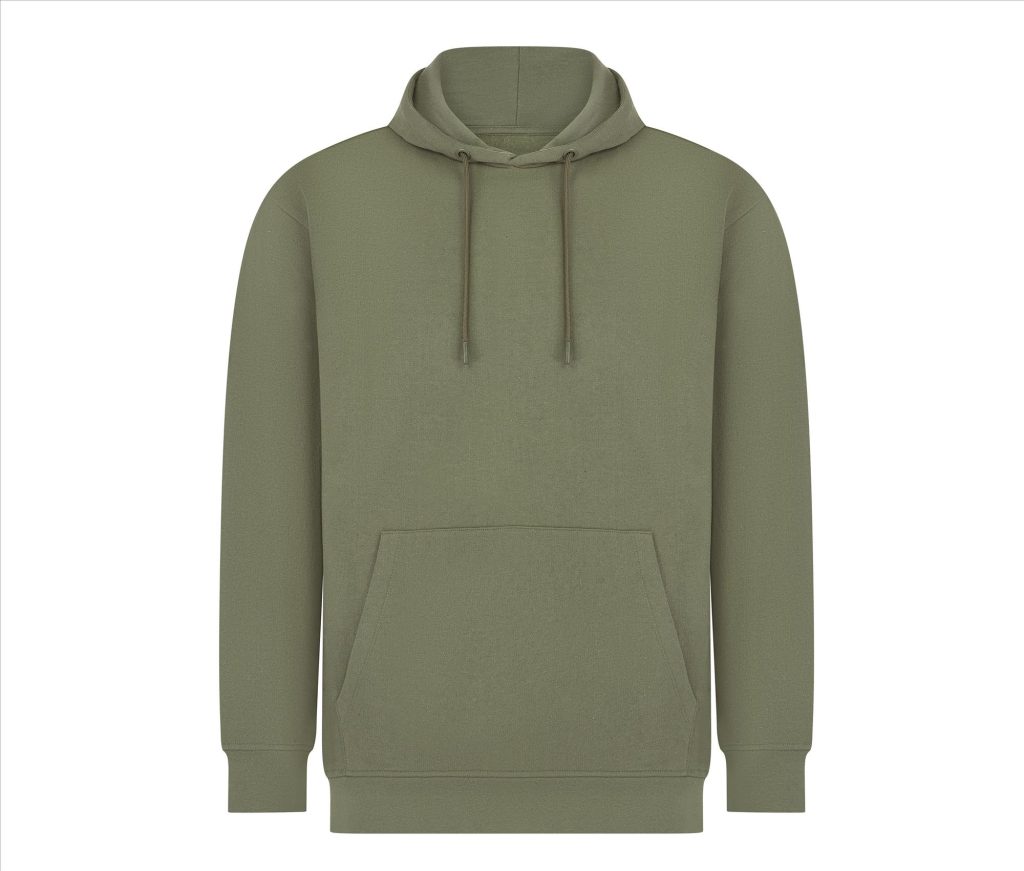Unisex SUSTAINABLE FASHION Hoodie, KHAKI, 3XL, SKINNIFIT MEN