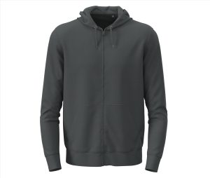 CLASSIC Zip HOODIE, SLATE GREY, 3XL, STEDMAN