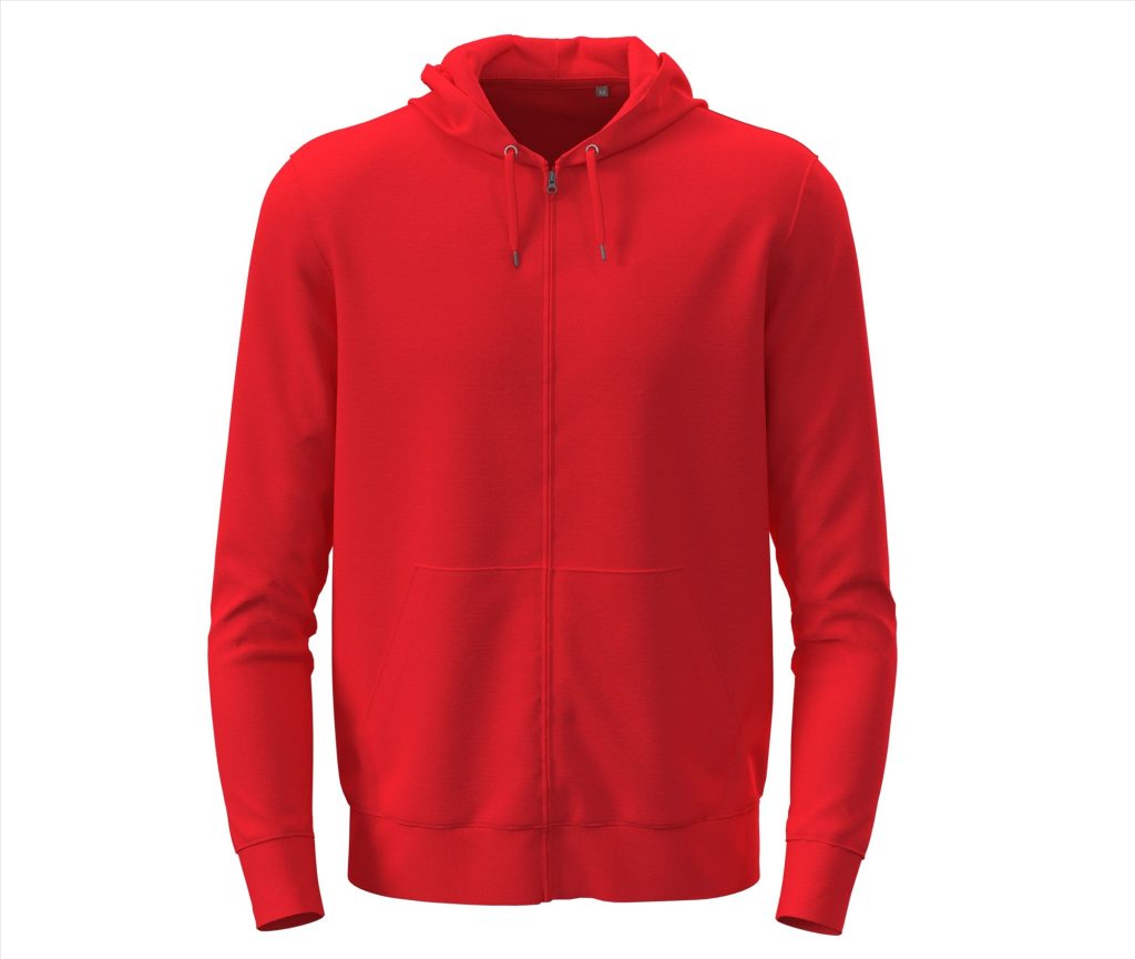 CLASSIC Zip HOODIE, SCARLET RED, 3XL, STEDMAN