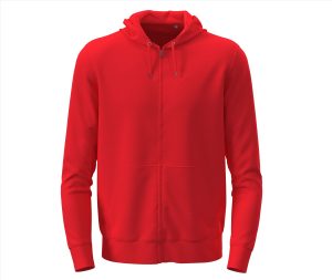 CLASSIC Zip HOODIE, SCARLET RED, 3XL, STEDMAN