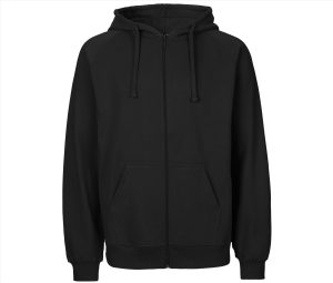 Unisex Katoen HOODIE Met Zip, BLACK, 3XL, TIGER