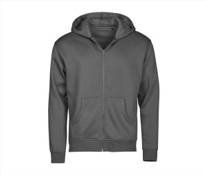 URBAN Hoodie Full Zip Sweatshirt, POWDER GREY, 3XL, Tee Jays