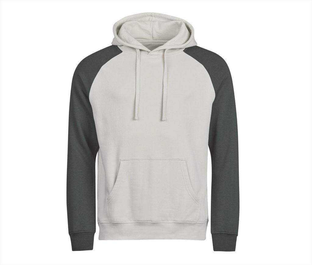 UNLABELED TWO-TONE Hoodie Sweatshirt, CEMENT / DARK GREEN, 3XL, Tee Jays