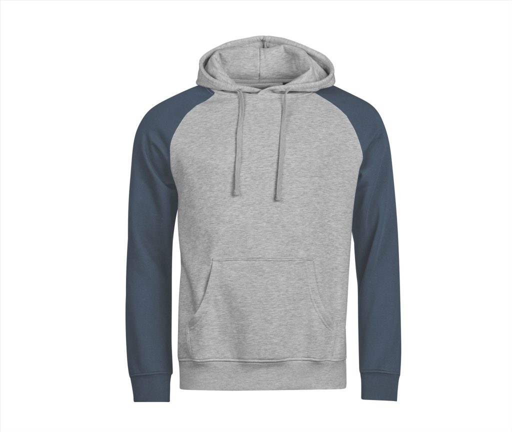 UNLABELED TWO-TONE Hoodie Sweatshirt, HEATHER GREY / INK, 3XL, Tee Jays