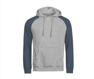 UNLABELED TWO-TONE Hoodie Sweatshirt, HEATHER GREY / INK, 3XL, Tee Jays
