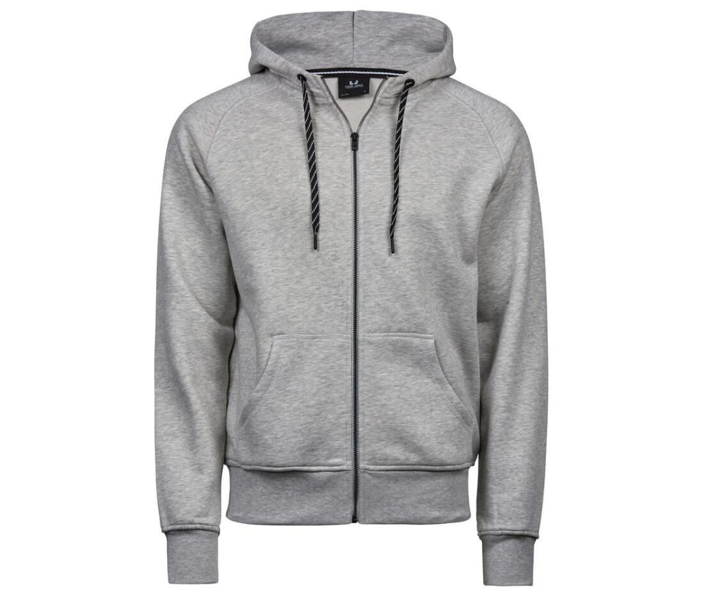 Tee Jays Fashion Full Zip Hood, Heather Grey, S