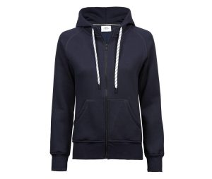 Tee Jays Dames Fashion Full Zip Hood, Navy, S