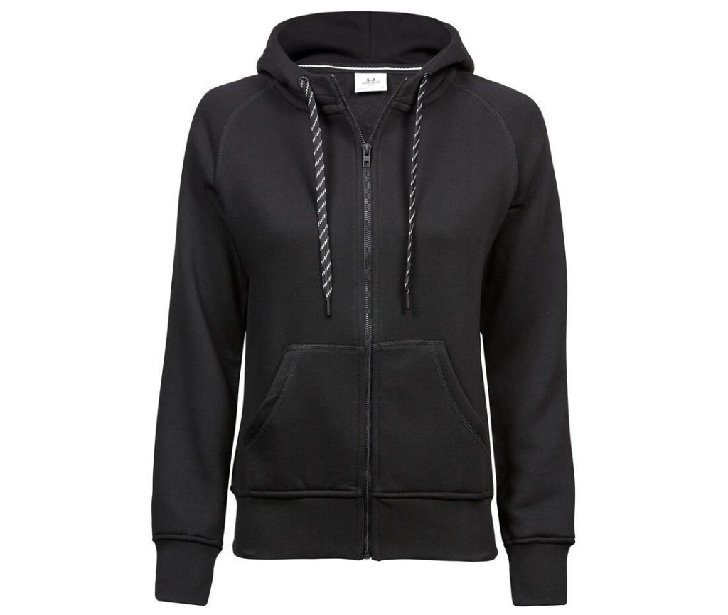 Tee Jays Dames Fashion Full Zip Hood, Black, S