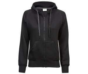 Tee Jays Dames Fashion Full Zip Hood, Black, S