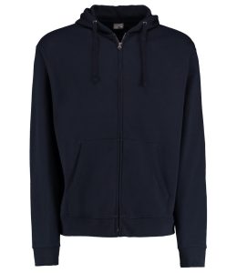 Klassic Zip Hoodie Sweatshirt, Navy, XS, Kustom Kit